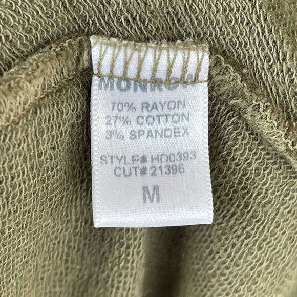 Monrow Supersoft V Dress in Hunter Green M - Picture 9 of 10